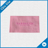 Pink Woven Label with Custom Brand Logo for Women's Dress