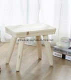 Small Square Stool Wood in Stool Solid Wooden Children's Shoes (M-X3181)