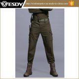 Green Outdoor Combat Multi-Pockets Wear-Resistant Military Pants with Double-Knee Design