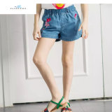 2017 Summer New Style Denim Shorts with Embroidery for Girls by Fly Jeans