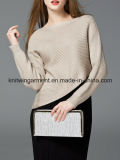 Asymmetrical Long Sleeve Plain Slash Neck for Fashion Sweater (w18-608)