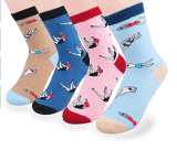 Custom Fashionable Cartoon Sock in Various Designs and Sizes