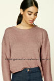 OEM Women Fashion Round Neck Long Sleeve Sweater Clothes (W18-440)