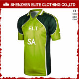 Wholesale High Quality Green Sublimated Cricket Jersey (ELTCJI-2)