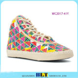 Classic High Top Leisure Shoes with West Diamonds