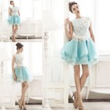 Hot Sale Organza Blue Homecoming Cocktail Dress 1904