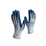 Good Quality Zebra Nitrile Coated Nylon Working Gloves for Turkey Market