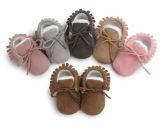 Baby Moccasins Infant Soft First Walkers Fringe Soled Non-Slip Footwear