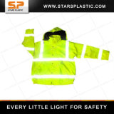 RV-A73-560 Workwear Work Jacket Fluorescent Yellow Waterproof Raincoat Reflective Safety Vest