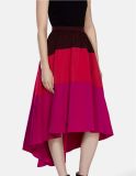 Colourblocked Full Skirted Maxi Skirt