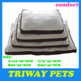 Printed Fabric & Soft Flannel Pet Cushion (WY161014-1A/D)