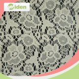 White Color Net Lace Organic Jacquard Upholstery Lace Fabric