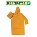 PVC/Polyester Waterproof Workwear Rain Coat (SP0701)