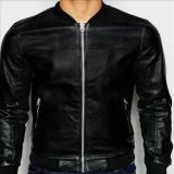 2016 New Style Cool Leather Style Bomber Jacket Men