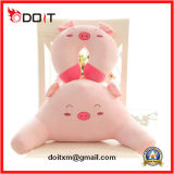 Pink Cute Pig Plush Sofa Cuhion with Neck Pillow