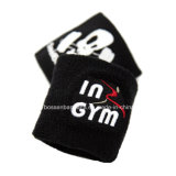 Factory OEM Produce Customized Embroidery Black Terry Sports Sweatband