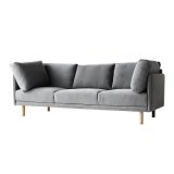 Italian Elegant Leisure Modern Furniture Sofa with Cushion for Home