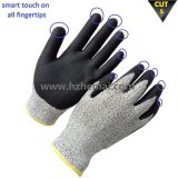 Hppe Fiber Cut Resistant Gloves Smart Touch Work Glove