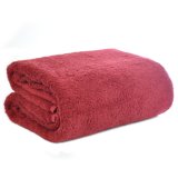 Cotton Dyeing Towel, Oversized Bath Towel Cranberry Color