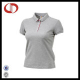 Custom Logo CVC Pique Breathable Women Polo Shirts Design