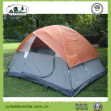 4 Persons Double Layers Camping Tent with Half Cover