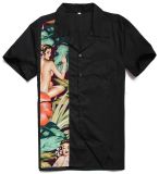 Dropshipping Hawaiian Style Female Nudes Printed Men Shirts