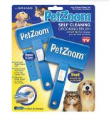 2-Pack Pet Brush Small Cleaning Brush Petzoom Self Cleaning Pet Grooming Brush