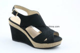 Peep Toe Wedge Design Lady Shoes Summer Sandal