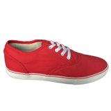 Popular Design Women/Men Plain Red Autumn Flat Casual Shoes Unisex Sneakers