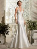 New Arrival Halter Lace Wedding Dress Satin Bridal Gown