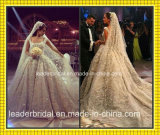Arabic Bridal Ball Gown Luxury Crystal Crystal Lace Wedding Dress H201652