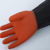 Black and Red Color Industrial Rubber Gloves Workwear Safety Gloves