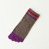 Custom Logo Color Anti-Slip Unisex Knitted Trampoline Toe Socks