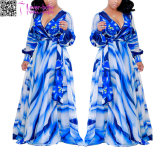 Fashion Summer New Women's Blue Ramona Wrap Dress L51407