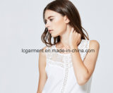 Fashionable Sleeveless Tops White Sweet Lace Sexy Casual Women Vest