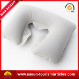 Airline Transparent Flocking Inflatable Neck Pillow