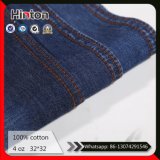 Dark Blue Denim Fabric 100% Cotton Thin Jeans Fabric 4oz