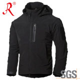 Black Youth Softshell Jacket with Fleece Lining (QF-4125)