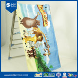100% Cotton Full Size Reactive Printed Beach Towel with Loop