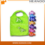 Promotion Colorful Foldable Handle Reusable Eco Shoulder Fish Shopping Bags