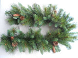 1.2m Pre-Lit Pine Needle Garland+ Try Me Button