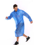 High Quality EVA Transparent Raincoat with Hood