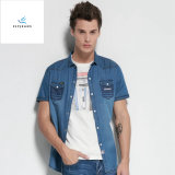 Fashion Thin Short Sleeves Men Denim Shirts with 100% Cotton by Fly Jeans