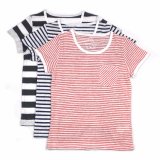 Sheep Run 100% Linen Children's Striped T-Shirts for Summer