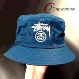 Capwindow Fashionable Cotton Fisher Bucket Hat with Embroidery