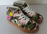 Boy's Canvas Shoes with Colorful Upper Design