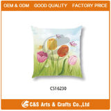 Polyester Flower Chair Pillows