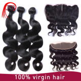 Unprocessed Virgin Human Hair Closure 13X4 Body Wave Lace Frontal