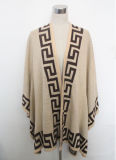 Lady Fashion Acrylic Knitted Jacquard Winter Shawl (YKY4427)