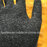 Cut Resistant Safety Gloves with Latex Coated Crinkle